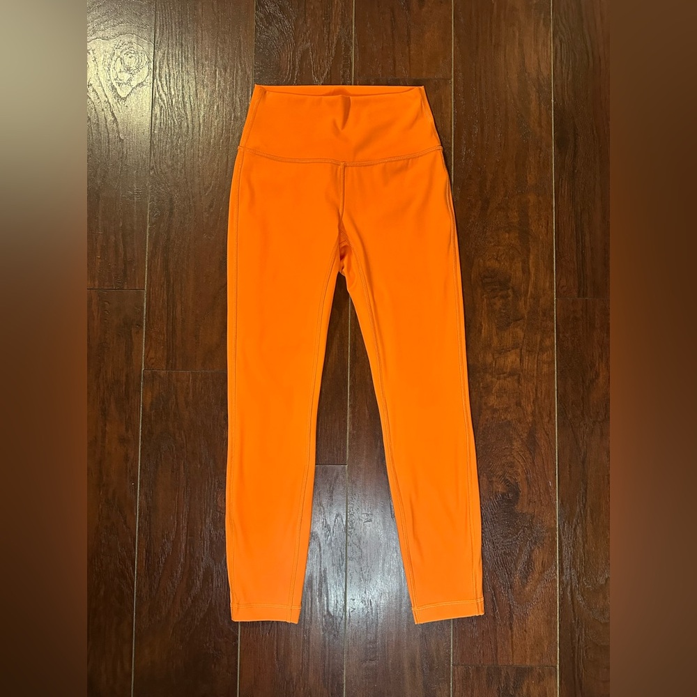Lululemon Wunder Under Size 4 High-Rise 25" Orange Soda
